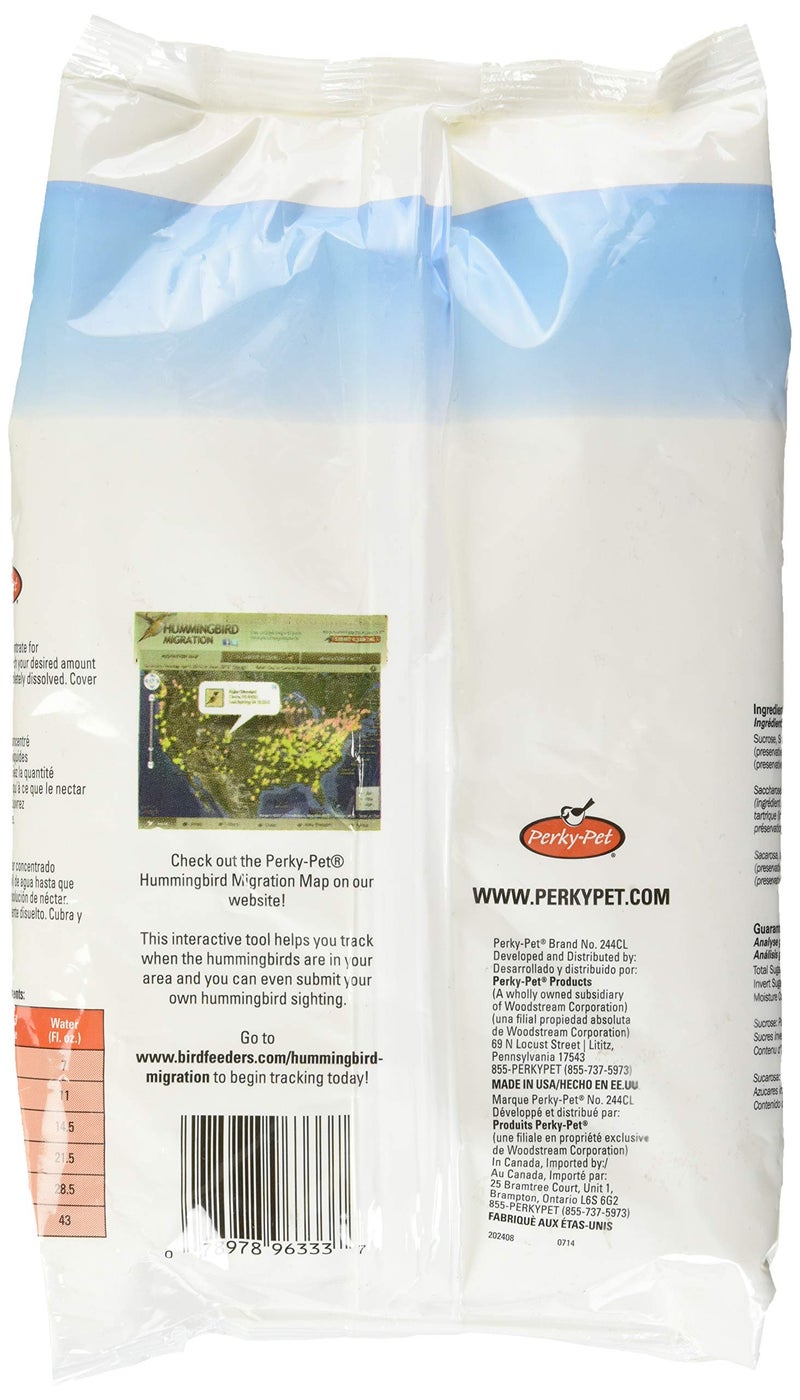 Perky-Pet Hummingbird Instant Nectar Powder Concentrate - 2 lb Bag - 244SFB - Makes 192 oz of Clear Humming bird Liquid Food Nectar - 100% Sucrose - Image 2